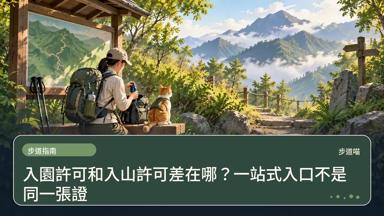 入園許可和入山許可差在哪?一站式入口不是同一張證主題插畫